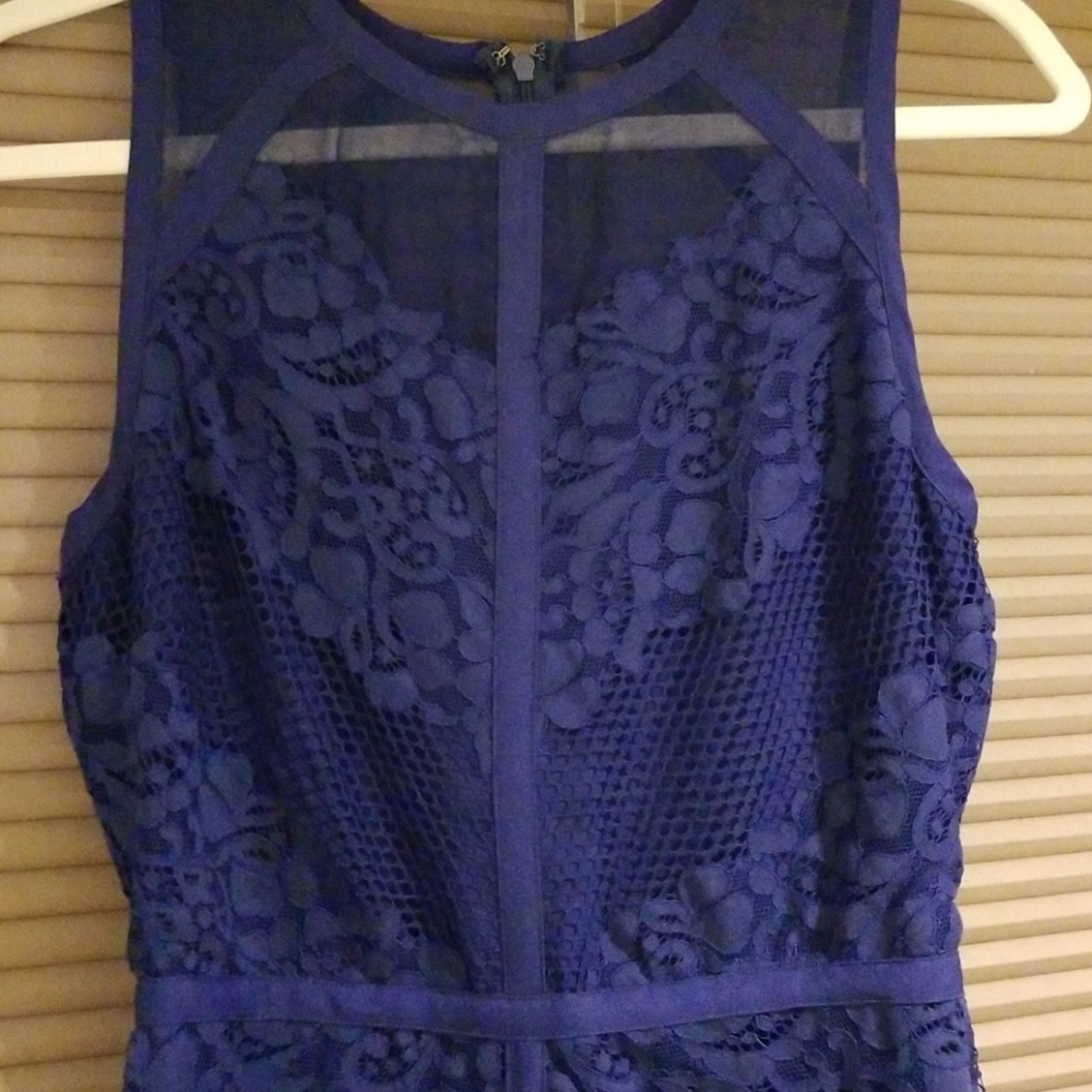 Adelyn Rae blue lace dress - Picture 3 of 9